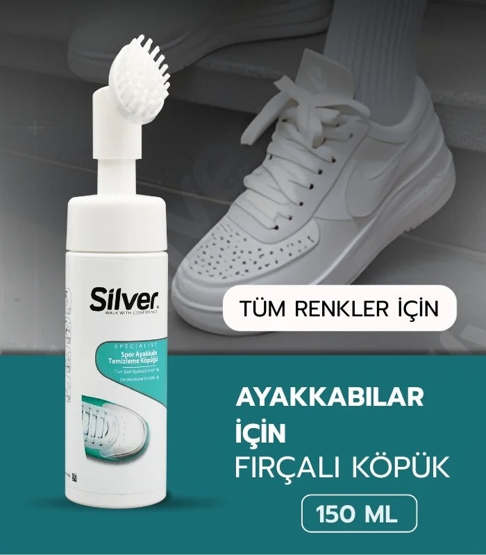 REVKIX | Fırçalı Spor Ayakkabı Bakım Temizleme Köpüğü Güçlendirilmiş Formül 150 ML