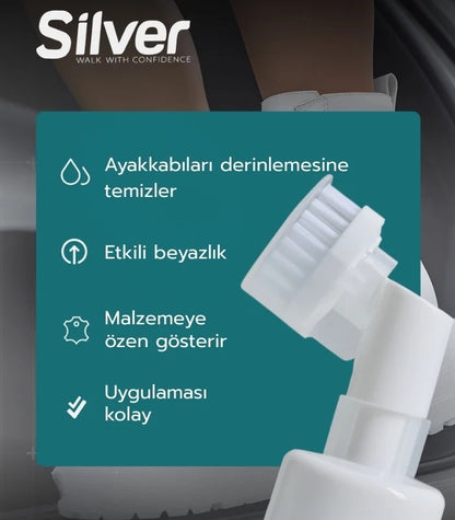 REVKIX | Fırçalı Spor Ayakkabı Bakım Temizleme Köpüğü Güçlendirilmiş Formül 150 ML