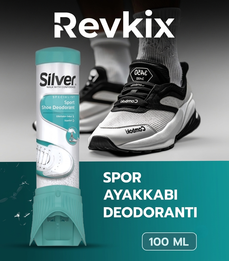 REVKIX | Ayakkabı Deodorantı Koku Giderici Önleyici 100ml