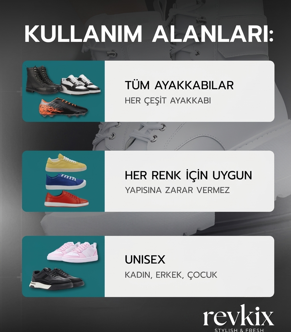 REVKIX | Ayakkabı Deodorantı Koku Giderici Önleyici 100ml