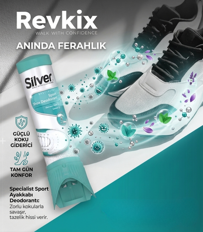 REVKIX | Ayakkabı Deodorantı Koku Giderici Önleyici 100ml